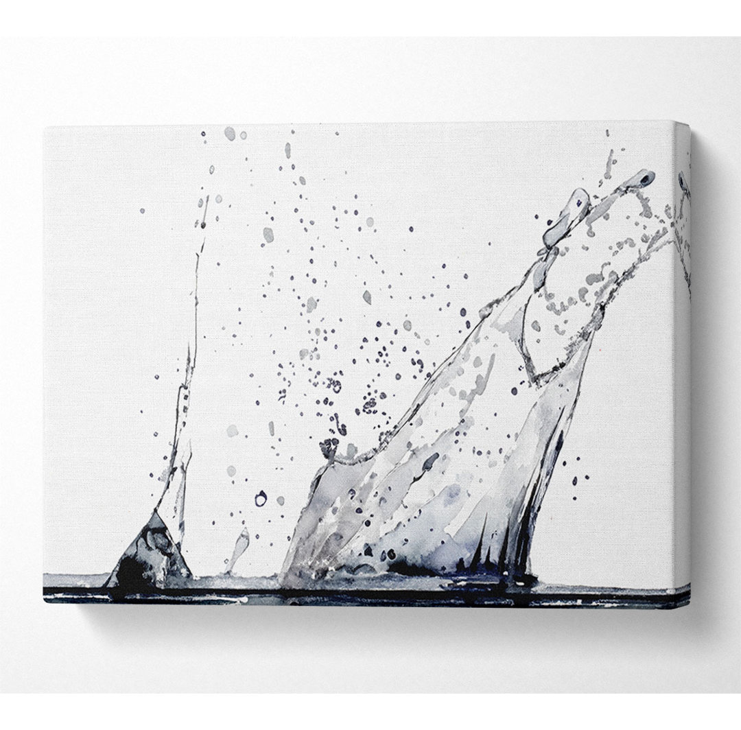 Water Splash Eruption - Kunstdrucke auf Leinwand - Wrapped Canvas