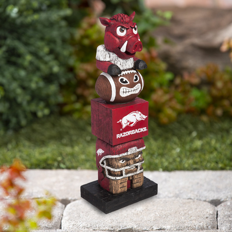 Statue mascotte Tiki Totem intérieur / extérieur 15 po NCAA, Texas Christian University