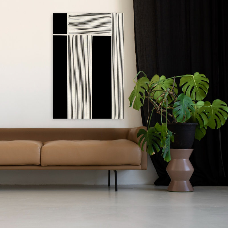 Ribbing 2, art contemporain abstrait, H 48 po x l 32 po