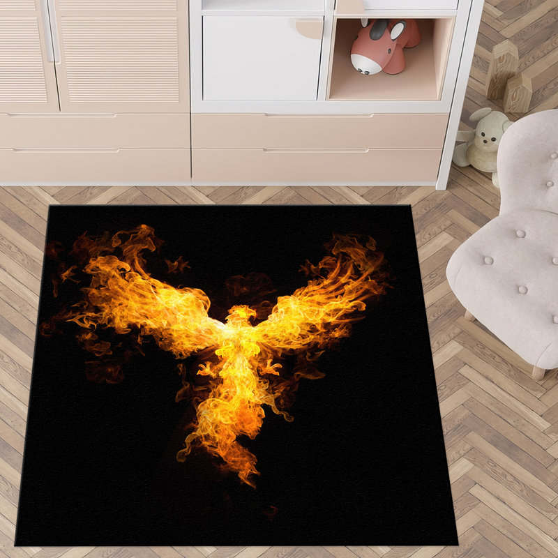 Exquisite Floral Printed Soft Pile Rug with Mesmerizing Color Pattern Ideal for Enhancing the Beauty of Your Living Room or Bedroom