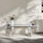 Luxury Rectangular Mirror Coffee Table With Fluted Tempered Glass And Rounded Edges