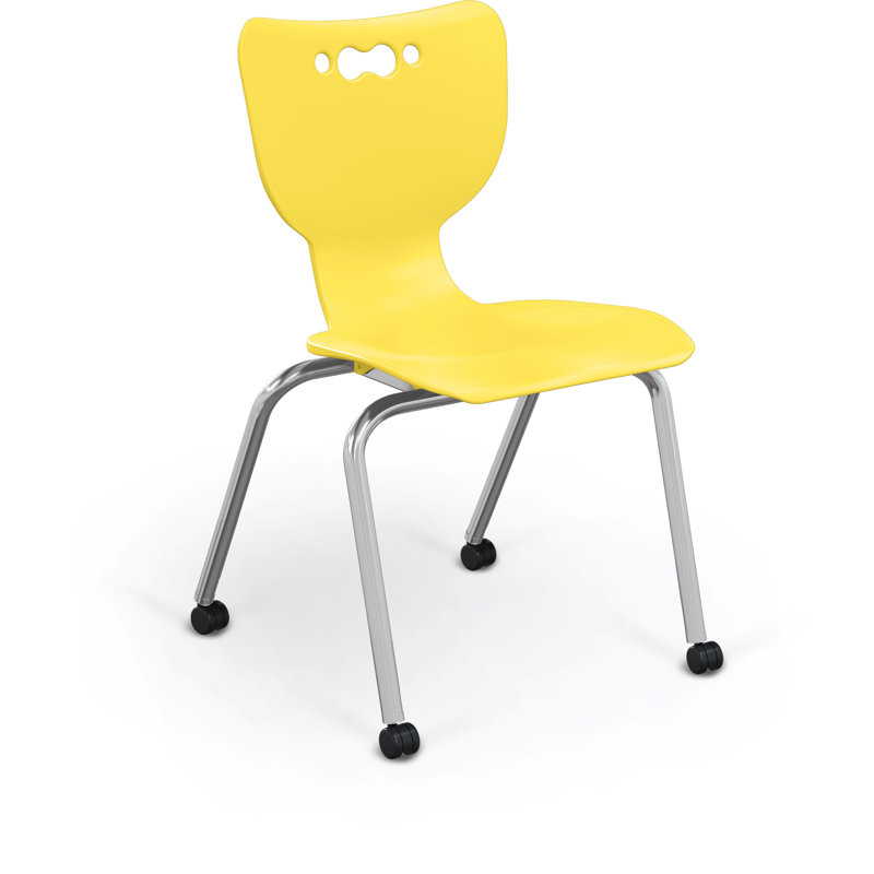 Fauteuil à roulettes Hierarchie, H 33,1 po x l 20,5 po x P 23,75 po, Jaune