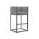 Upholstered Counter Stool with Metal Frame