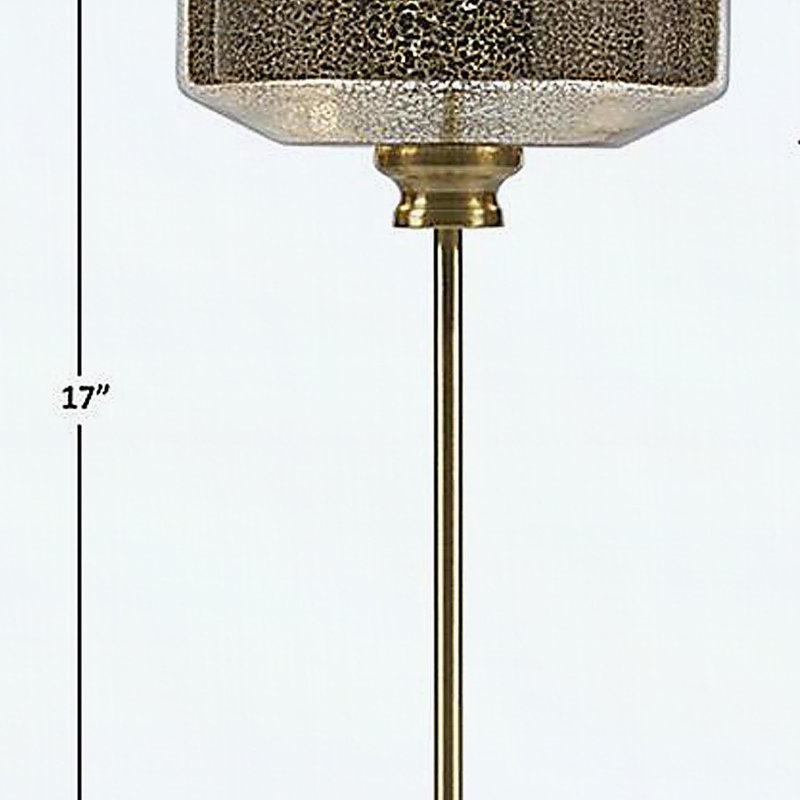 17" Mercury Glass Table Lamp Gold See below