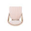 Chaises d'extérieur en aluminium et en PE, rouge rouille et blanc, ensemble de sièges pour 2 personnes en aluminium, structure à la française