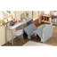 Lit simple commode simple avec bureau multi-positions et coussin pliable, peu encombrant dans les petites pièces, support réglable en fer pour les espaces compacts, structure