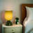 9” Modern Green Glass Accent Table Lamp with Dimmer for Living Room, Bedroom, Entryway or Study Room-670989345-670989356