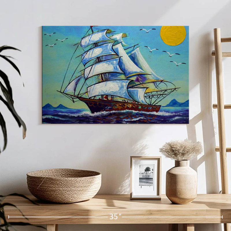 Mehar Sun And Galleon Ship, 16" H x 24" W