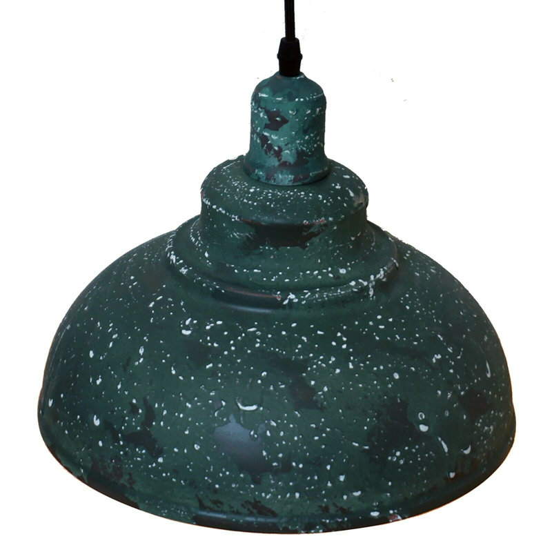 Galveston 1 - Light Green Dome Pendant