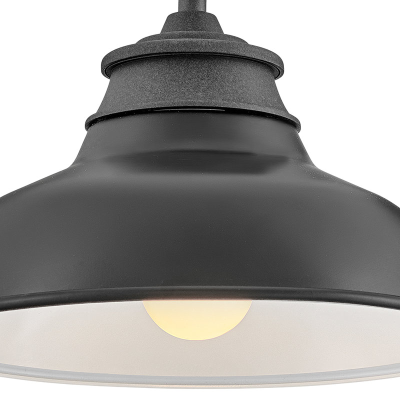 Hinkley Wallace Gooseneck Barn Light, Aged Zinc