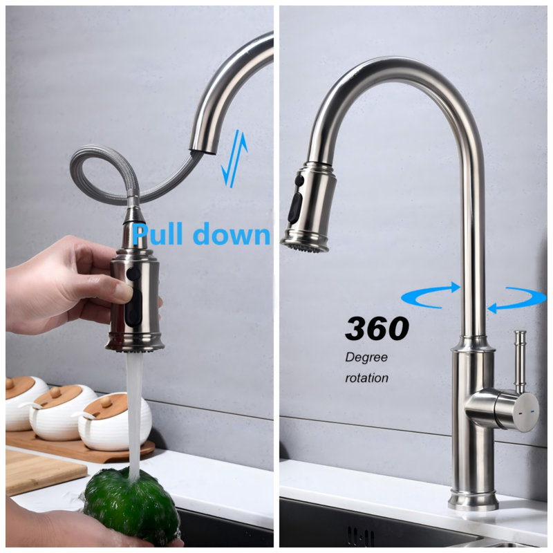 Kitchen Faucet With Pull Out Spraye