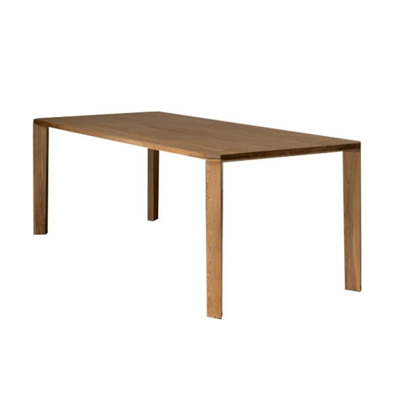 Table de salle à manger moderne et simple en bois massif, H 29,5 po x L 78,7 po x l 35,4 po
