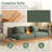 Grimpante 102.4'' Green Corduroy Upholstered Sofa with Liftng Side Table,Wooden Frame-1834474563