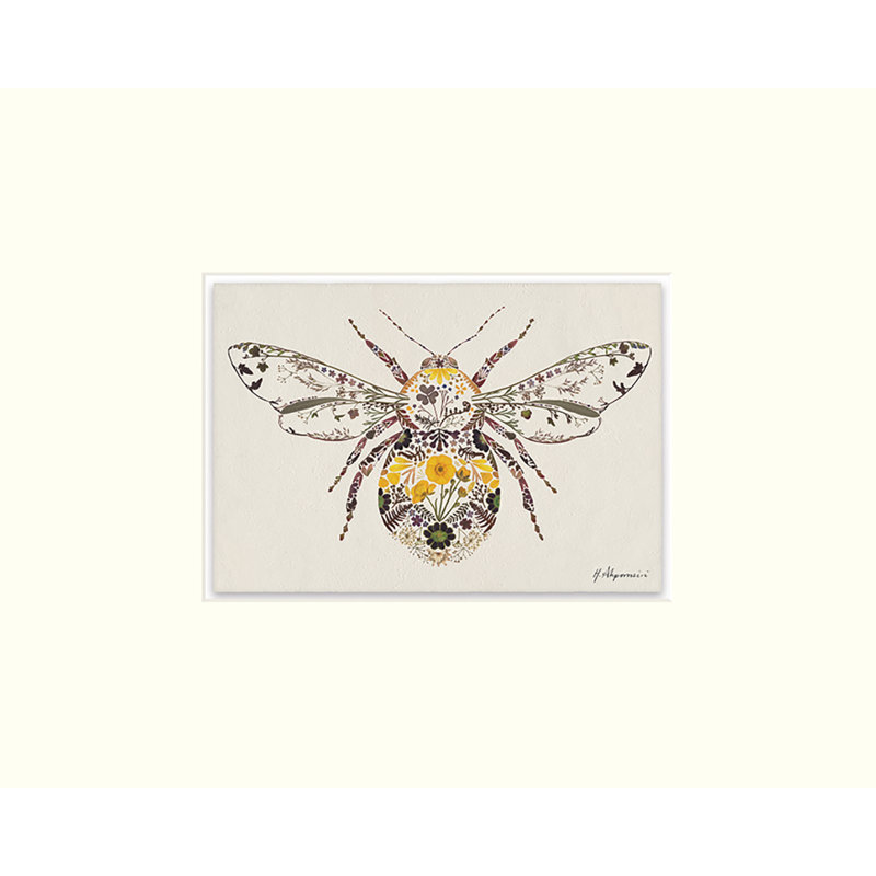 Buttercup Bumblebee by Helen Ahpornsiri - No Frame Print, 24cm H x 30cm W x 0.02cm D