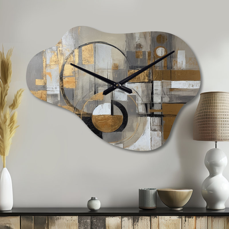 Horloge murale moderne et asymétrique Malpass, Grand