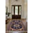 Minisa Collection Digital Print Cotton-Polyester Navy Moroccan Rug-2001408806