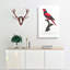 Violet-Necked Lory by F. Levaillant - Wrapped Canvas Painting-55370122