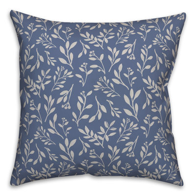 Floral Reversible Throw Pillow