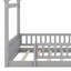 Structure de lit en bois avec clôture-914200448