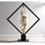 Cast Revolving Diamond Sculpture, Faux Bleached