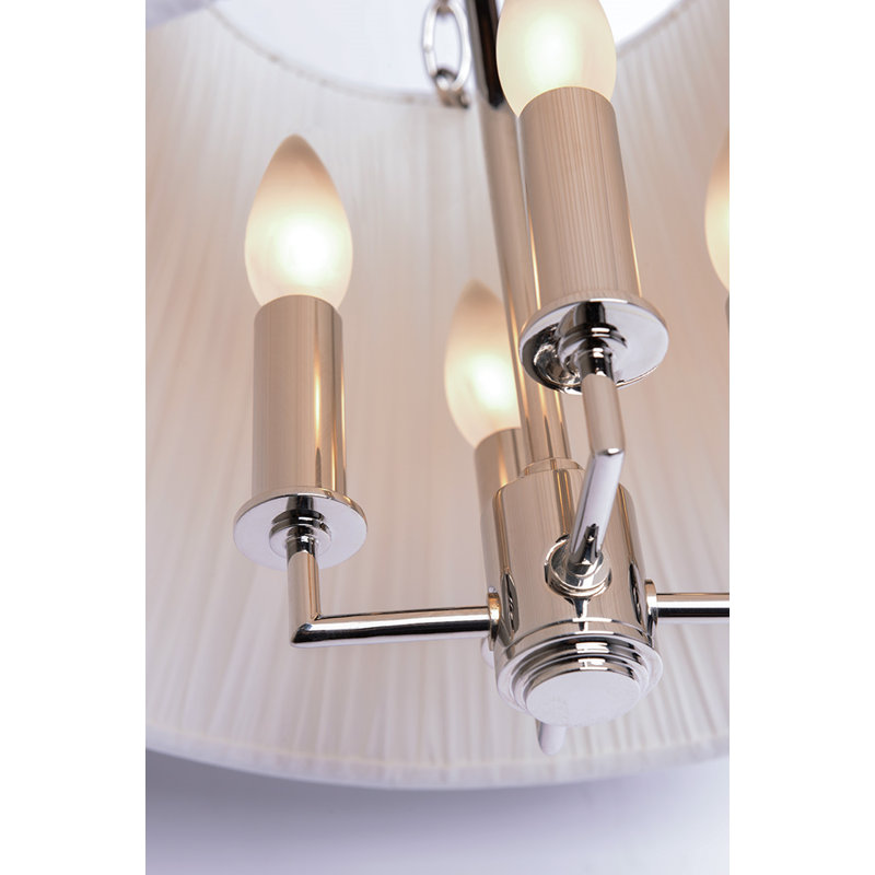 Burdett 4 - Light Pendant, Polished Nickel