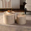 Ensemble de 2 tables basses rondes Nesting