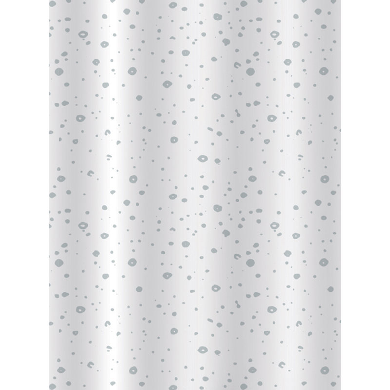 Droplets White Shower Curtain