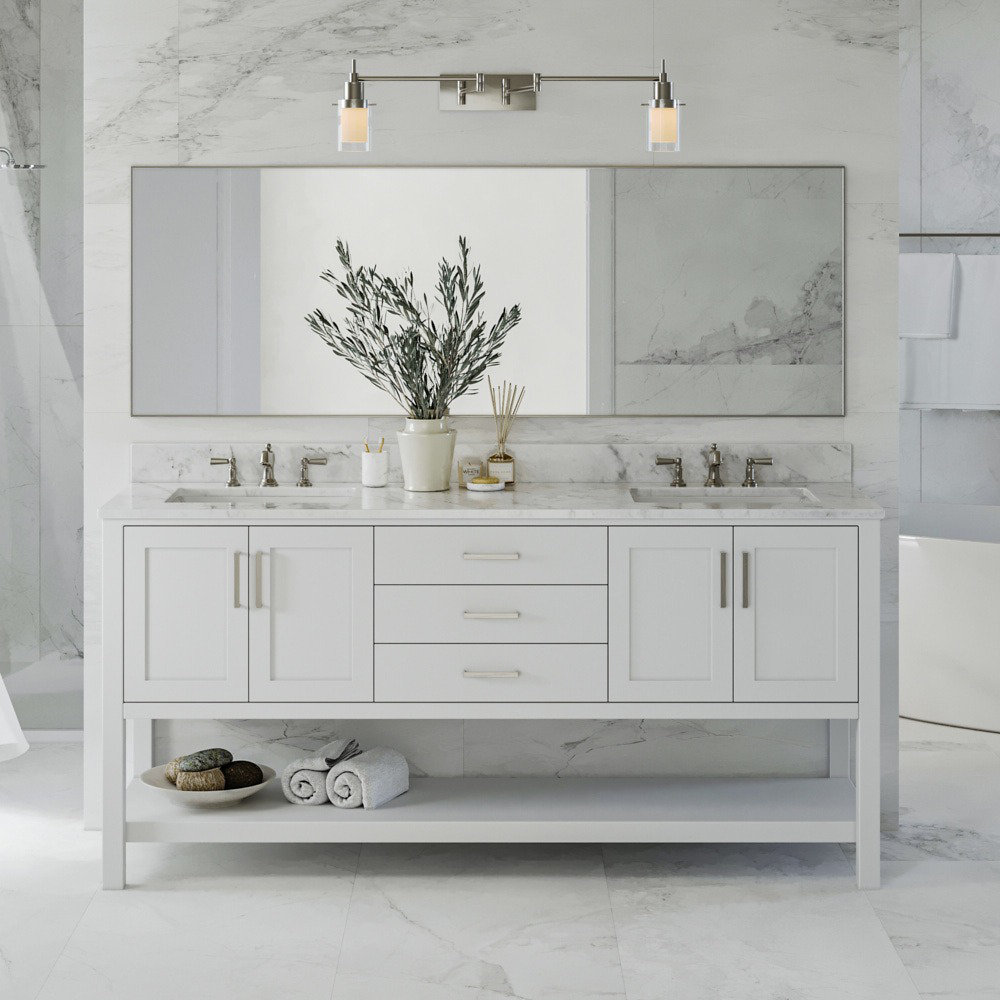 Alemanno Akwasi 73" Double Bathroom Vanity Set Orren Ellis Base 