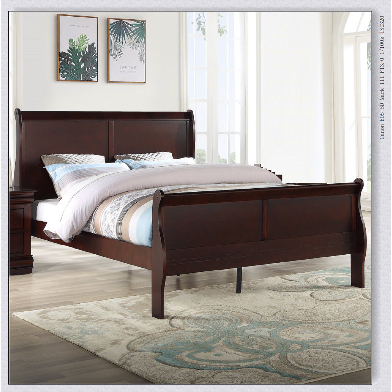 Mobilier de chambre à coucher en bois massif Louis Louis, Cerisier