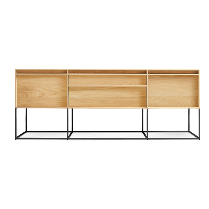 Rule 74'' W Console Table, White Oak