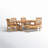 Cabo Summerton Rectangular 6 - Person, 6-Piece Teak Outdoor Dining Set