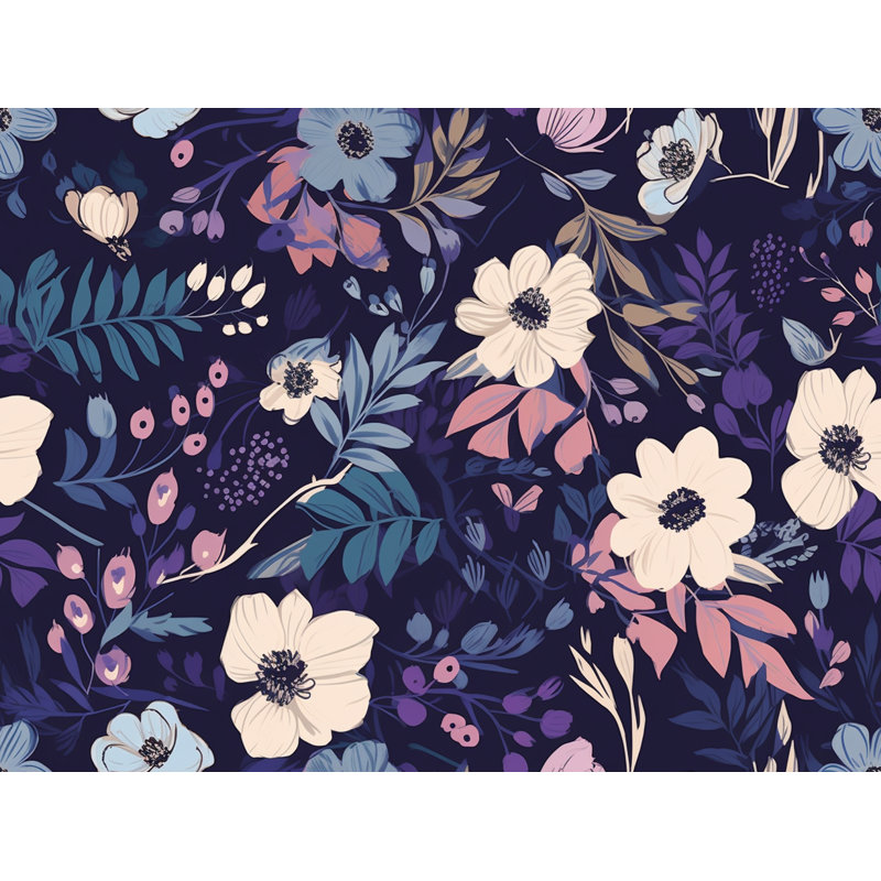  Couverture en molleton Botanical, L 68 po x L 80 po