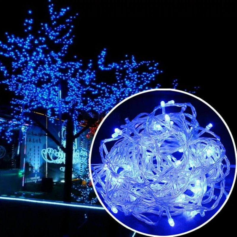 Lampe guirlande lumineuse à DEL, Bleu