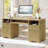 Luing 59''Fluted Executive Desks with File and Storage Drawers , Computer Writing Desk with Keyboard Tray, Home Office Desks with Cable Management and 2 Open Compartments-1033999542