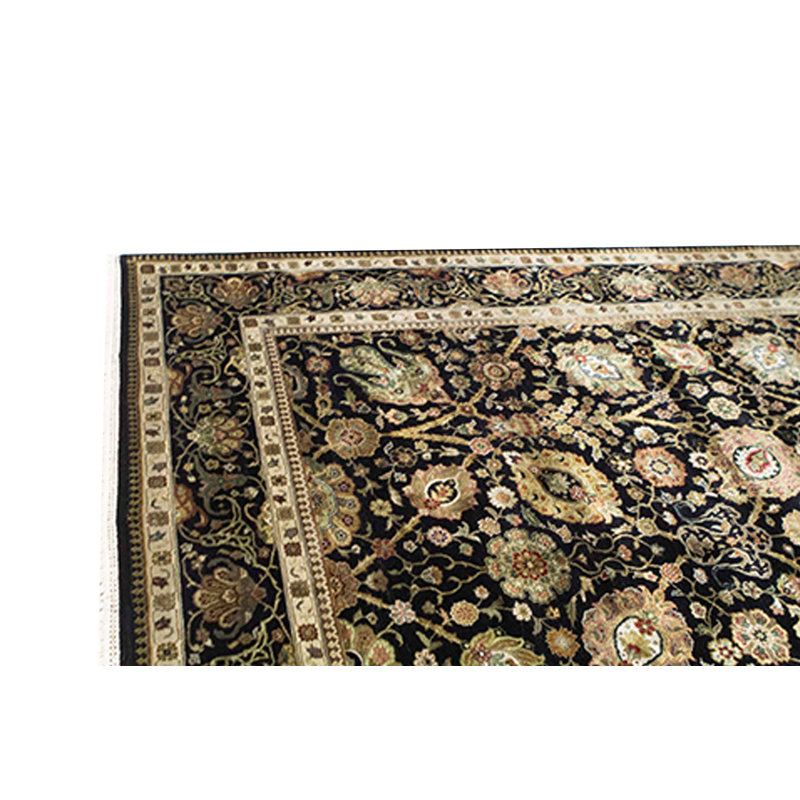 Chantel Hand Woven Silk and Wool Floral Area Rug