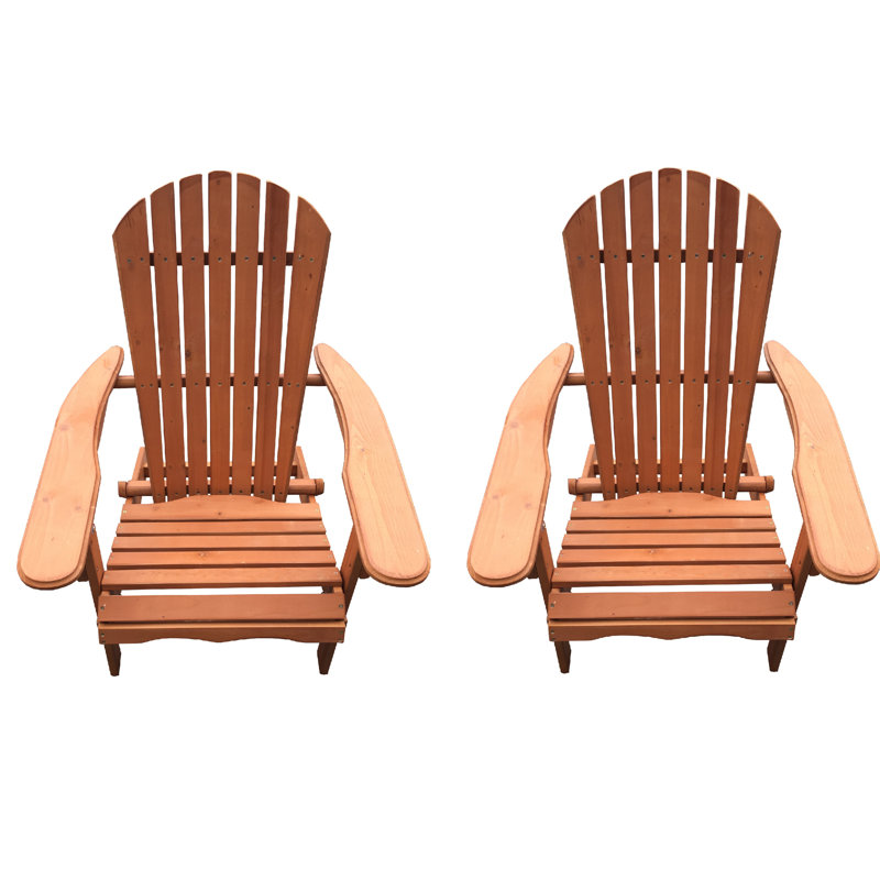 Chaise adirondack pliante en bois massif Arana