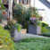 Slat Rectangular Self Watering Planter Box