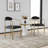 Boucle Upholstered Dining Chairs, Set of 2-1300829674