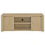 Light Oak 60-inch 2-door TV Stand Media Console
