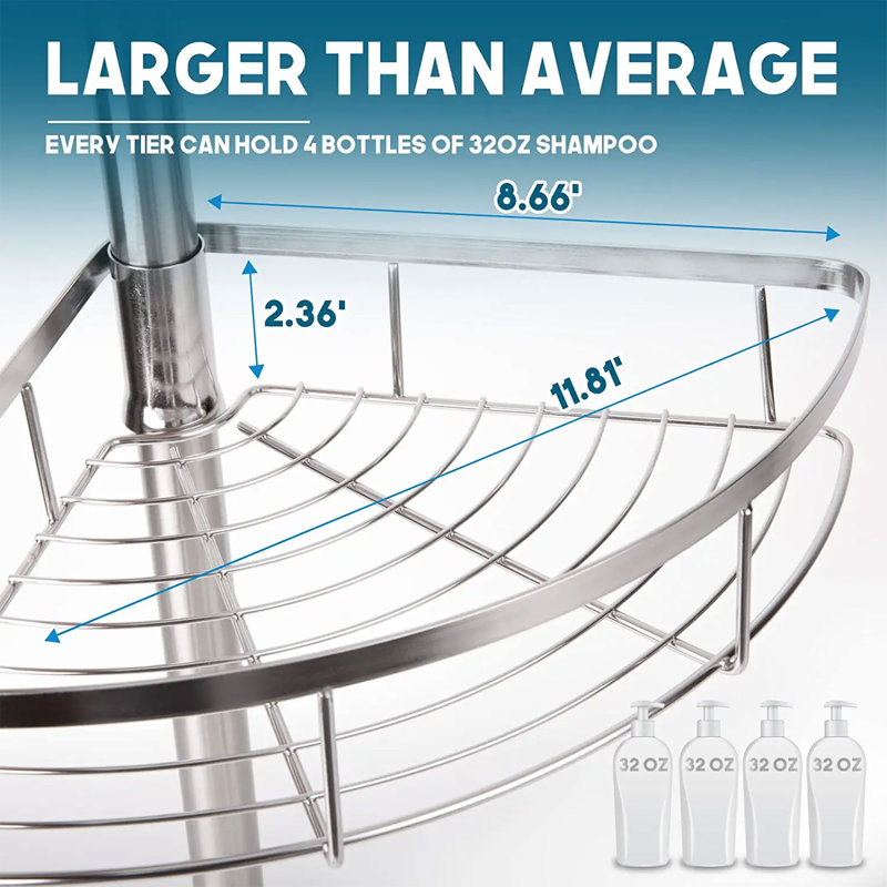 Steel Freestanding Over the Toilet Storage, Silver