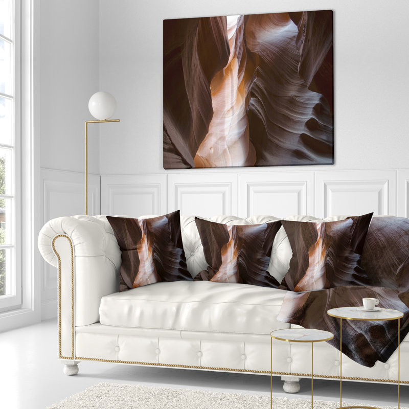 Landscape Designart Square Pillow Cover & Insert, 16" x 16"