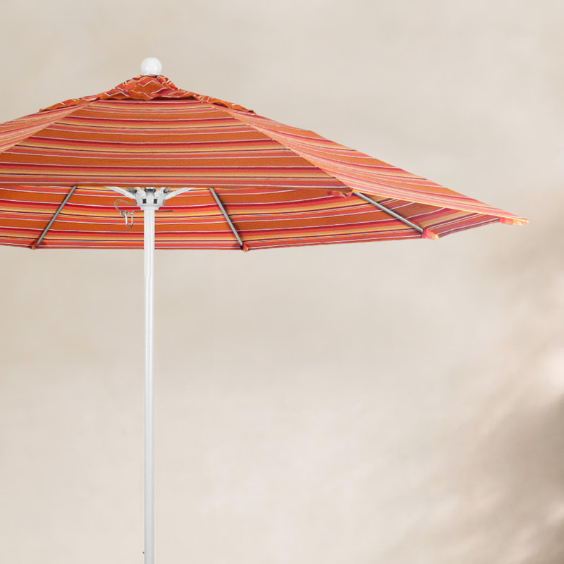 Parasol de marché 9 pi Austan, Sunbrella® régate Cabana, Bronze, Manivelle