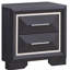 Table de chevet, noir