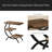 Chic End Table,C-Shaped Side Table,Sofa Table
