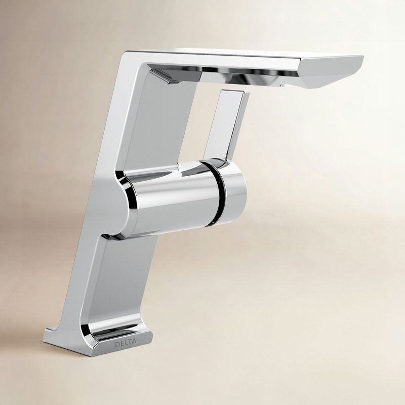 Robinet de salle de bain pivotant à un trou avec assemblage de drain et technologie d'étanchéité DIAMOND ™, Chrome chrome
