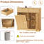 Armoire à déchets cannelée inclinable avec 2 tiroirs 13 gallons-134386478