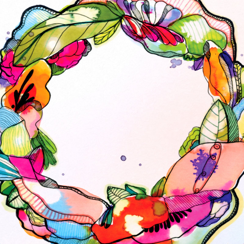 Cadre floral Orrin Cayen Casablanca - impression sur toile tendue, H 20 po x l 20 po, Non, Cadre flottant blanc