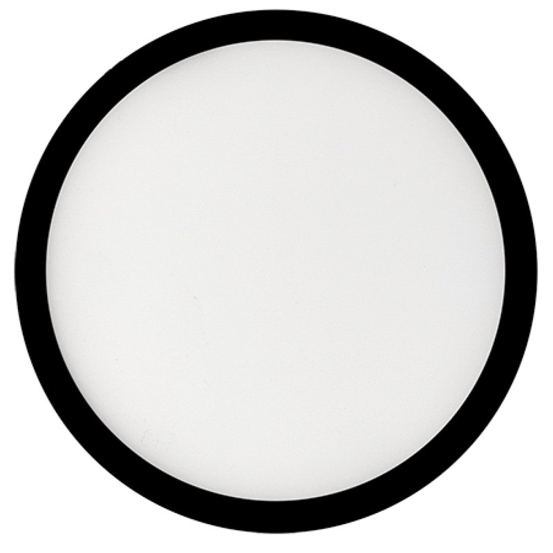7 in.Round 10.3-Watt 3000K LED Flush Mount Light, 1150 Lumens, Black