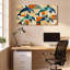 «Dolphin Mosaic», ensemble de 1 reproduction d'art sur toile tendue sur toile-1254956487