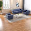Canapés bleus confortables, pu durables, style traditionnel pour la maison